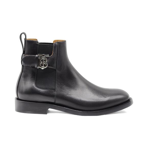 Burberry Luke TB Monogram Buckle Leather Chelsea Boot in Black 41.5 8.5US $1050 - Picture 3 of 10